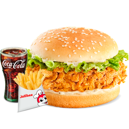 B5 Chicken Burger with Reg. Fries & Drink (M)
